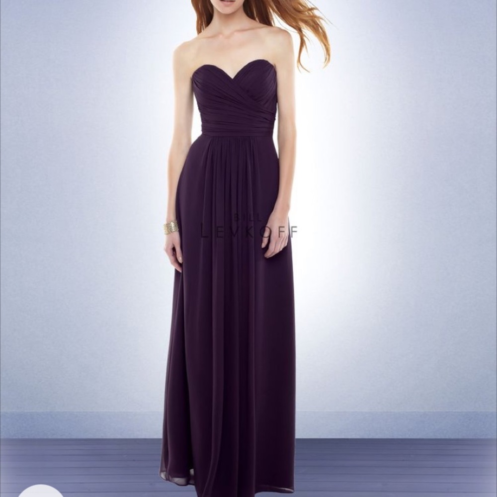Bill Levkoff Sweetheart strapless Chiffon Dress
